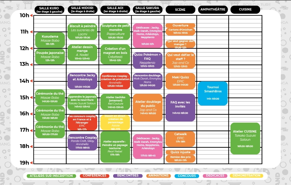 Jap and co saison 11 - programme 2025 samedi
